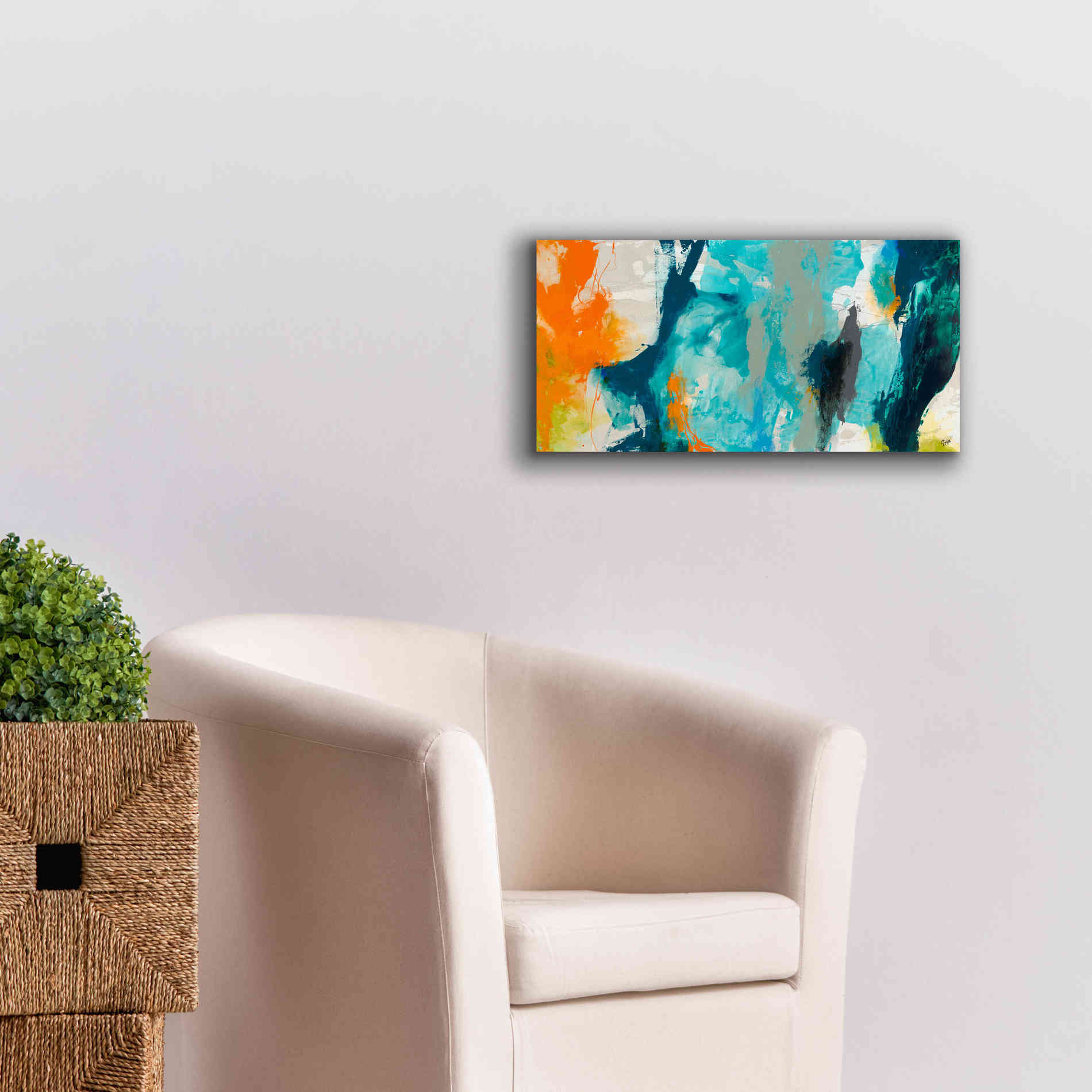 'Tidal Abstract II' by Sisa Jasper Canvas Wall Art,24 x 12
