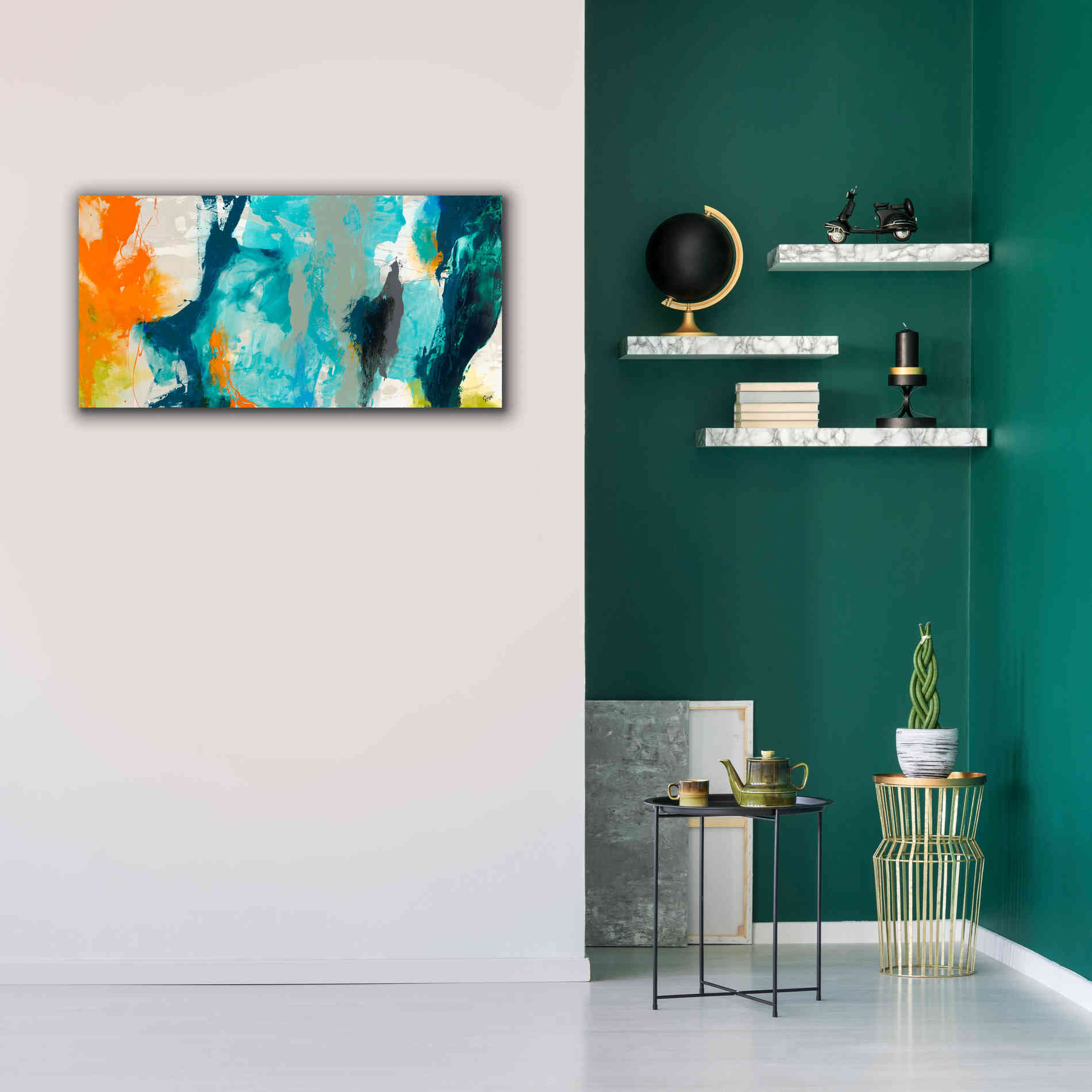 'Tidal Abstract II' by Sisa Jasper Canvas Wall Art,40 x 20