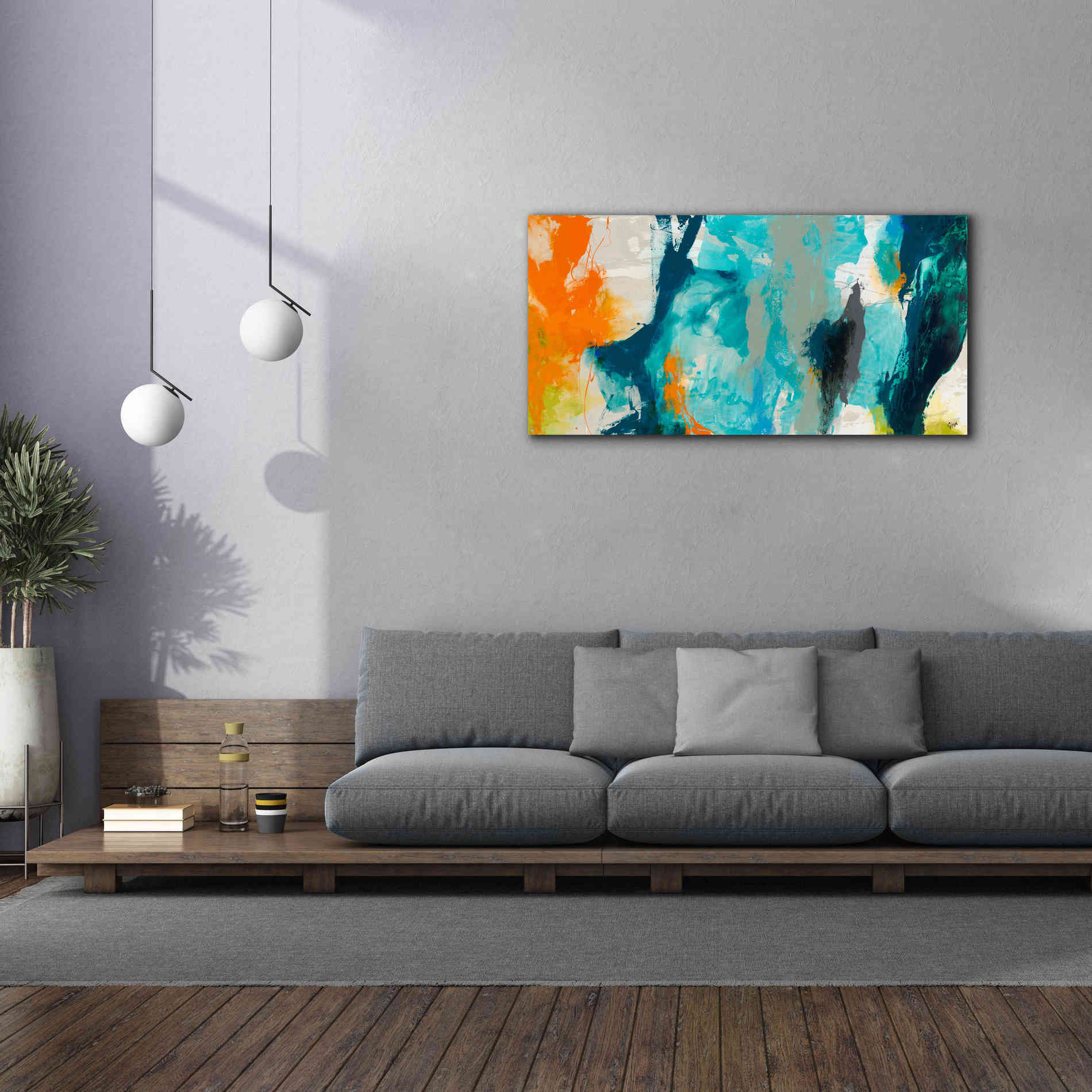 'Tidal Abstract II' by Sisa Jasper Canvas Wall Art,60 x 30