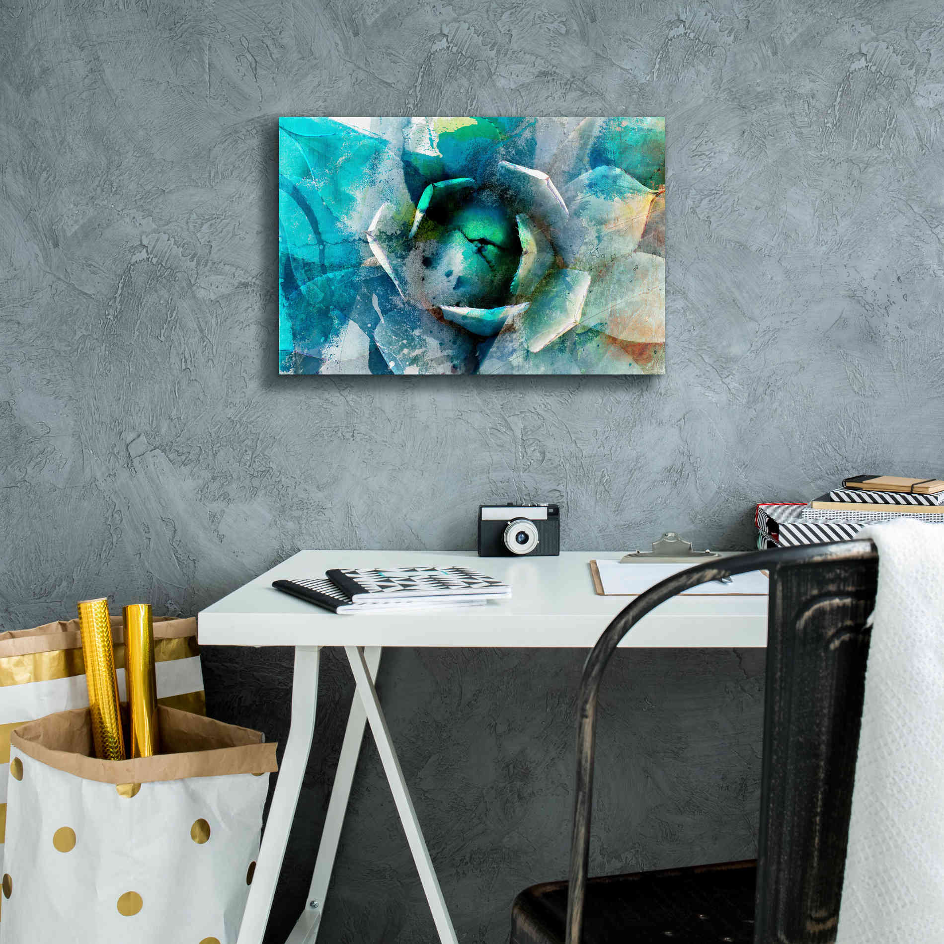 'Agave Abstract I' by Sisa Jasper Canvas Wall Art,18 x 12