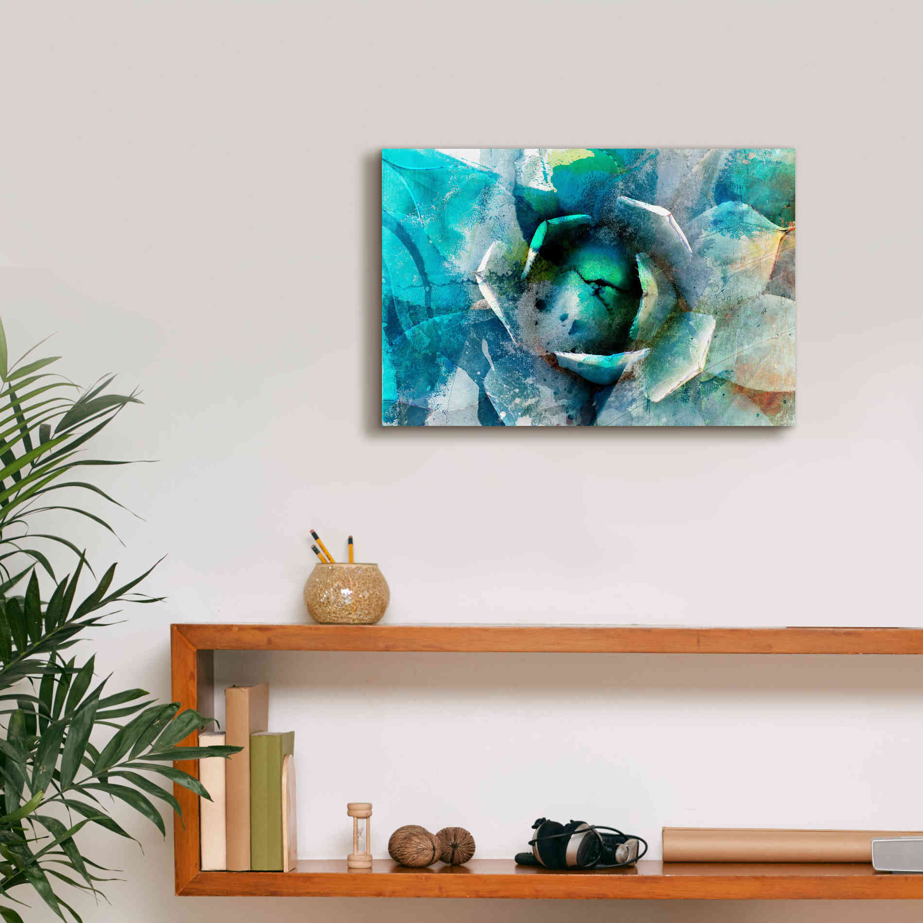 'Agave Abstract I' by Sisa Jasper Canvas Wall Art,18 x 12