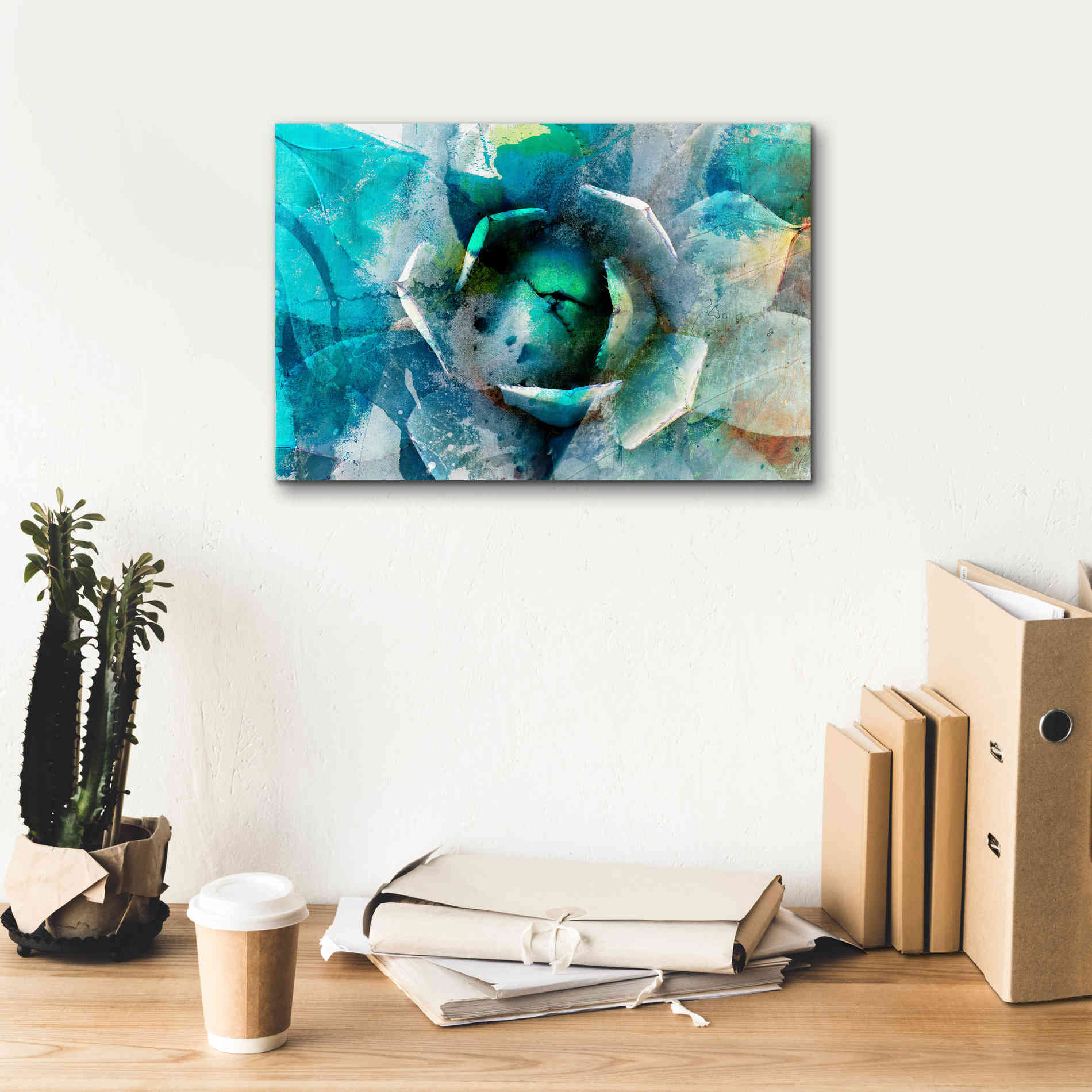 'Agave Abstract I' by Sisa Jasper Canvas Wall Art,18 x 12