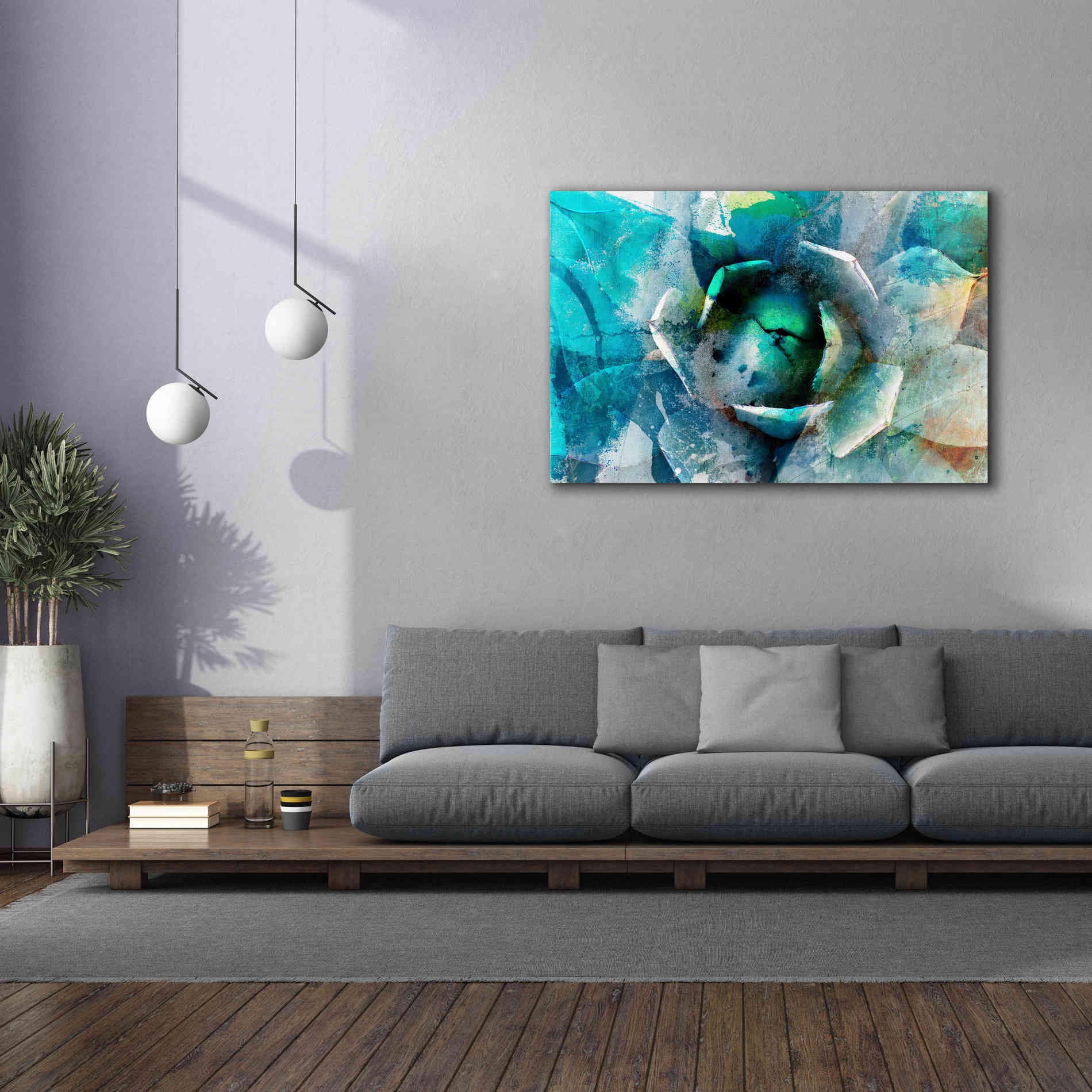 'Agave Abstract I' by Sisa Jasper Canvas Wall Art,60 x 40