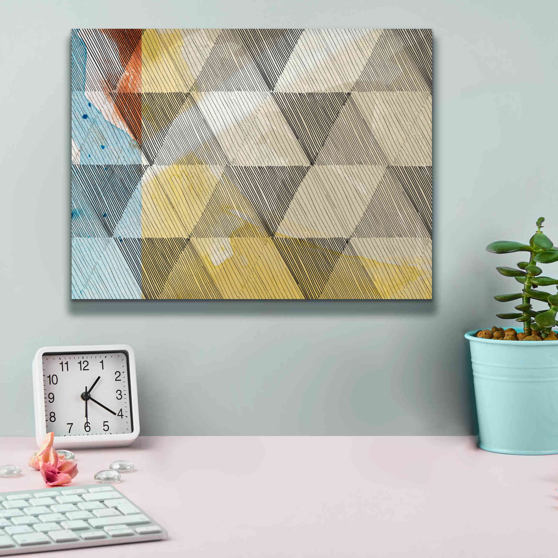 'Geo Now Sketch I' by Sisa Jasper Canvas Wall Art,16 x 12