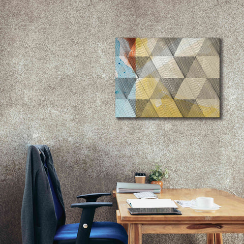 Image of 'Geo Now Sketch I' by Sisa Jasper Canvas Wall Art,34 x 26