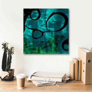 'Turquoise Element II' by Sisa Jasper Canvas Wall Art,18 x 18
