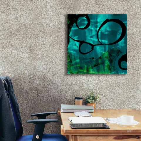 Image of 'Turquoise Element II' by Sisa Jasper Canvas Wall Art,26 x 26