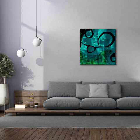 Image of 'Turquoise Element II' by Sisa Jasper Canvas Wall Art,37 x 37