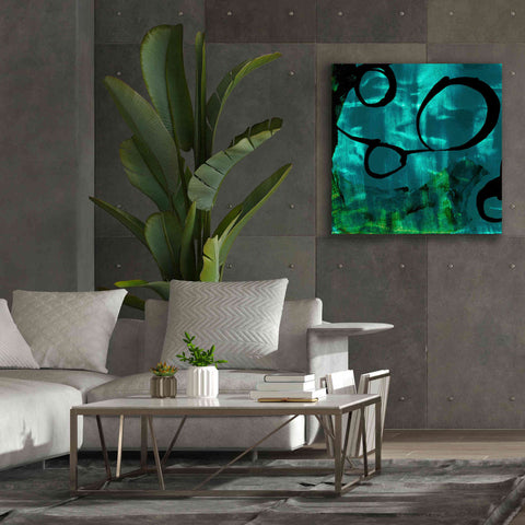 Image of 'Turquoise Element II' by Sisa Jasper Canvas Wall Art,37 x 37
