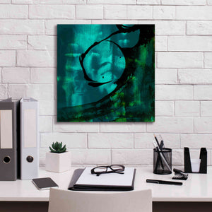 'Turquoise Element III' by Sisa Jasper Canvas Wall Art,18 x 18