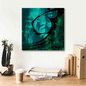 'Turquoise Element III' by Sisa Jasper Canvas Wall Art,18 x 18