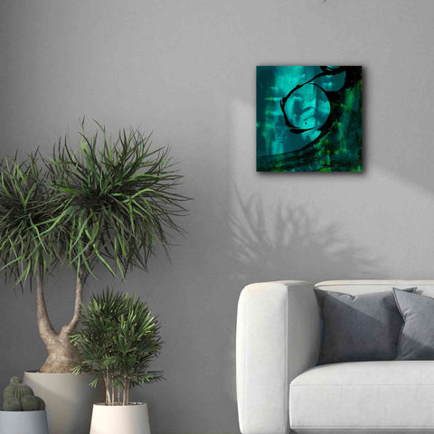 Image of 'Turquoise Element III' by Sisa Jasper Canvas Wall Art,18 x 18