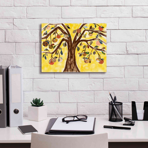 Image of 'Yellow Orange Tree' by Sisa Jasper Canvas Wall Art,16 x 12
