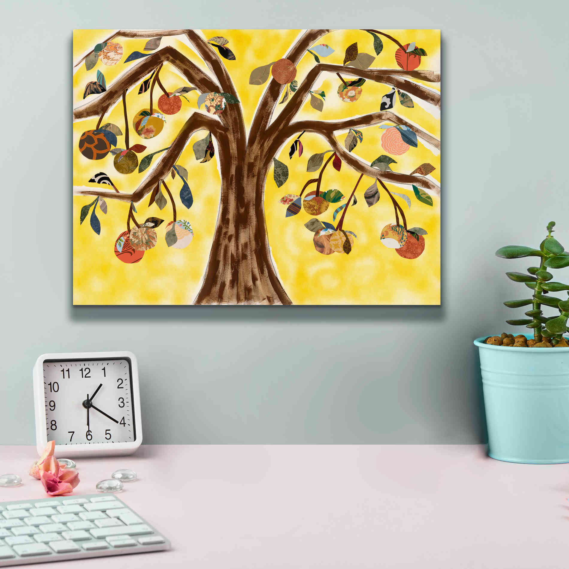 'Yellow Orange Tree' by Sisa Jasper Canvas Wall Art,16 x 12