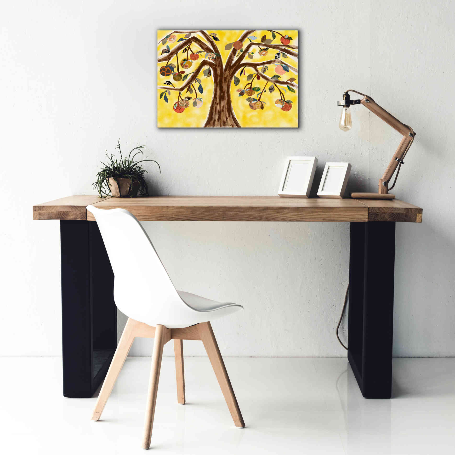 'Yellow Orange Tree' by Sisa Jasper Canvas Wall Art,26 x 18