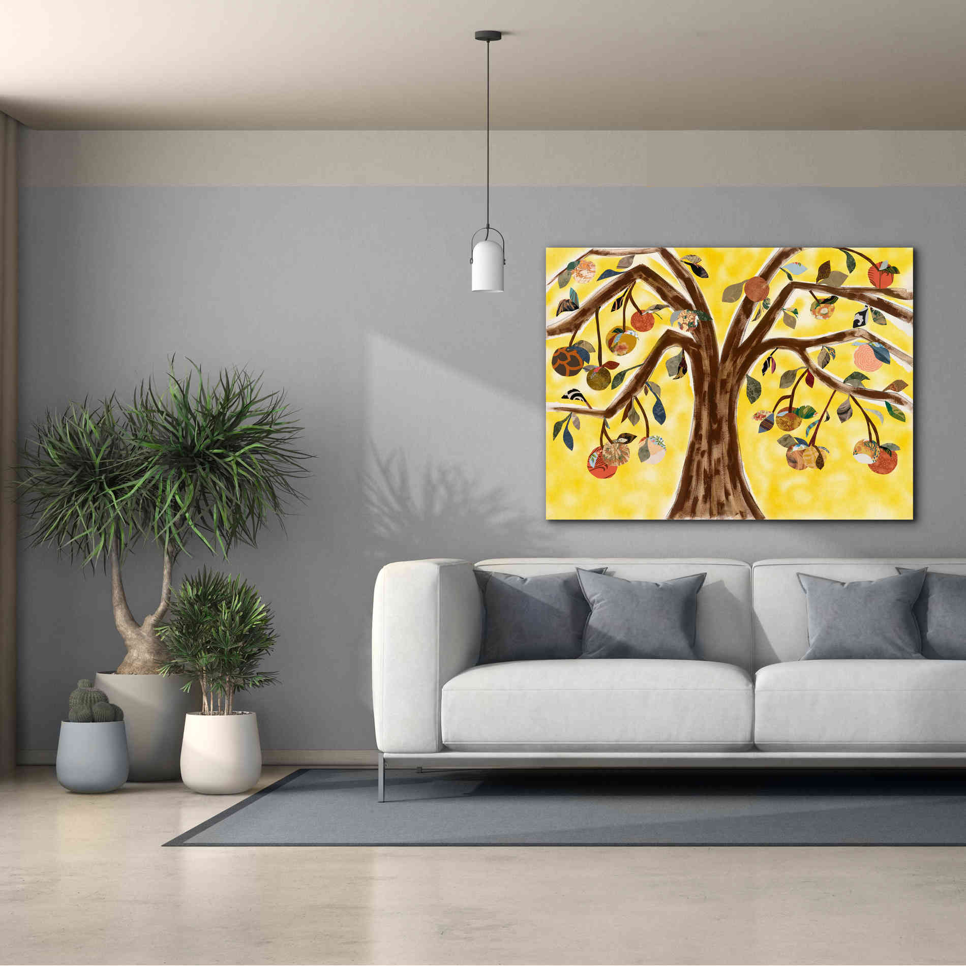 'Yellow Orange Tree' by Sisa Jasper Canvas Wall Art,54 x 40
