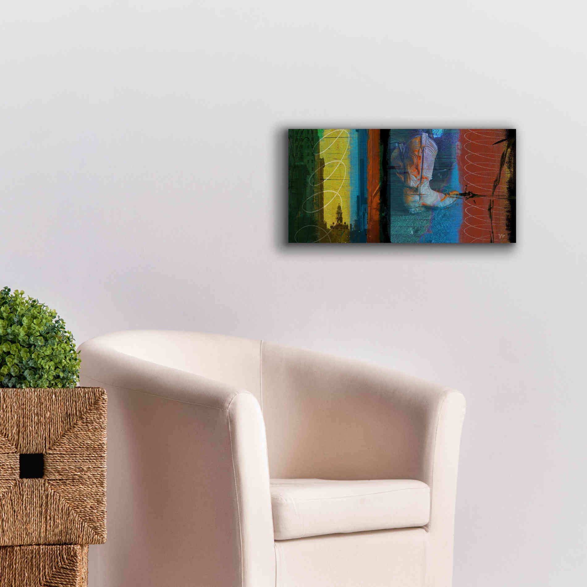 'Boot Collage' by Sisa Jasper Canvas Wall Art,24 x 12