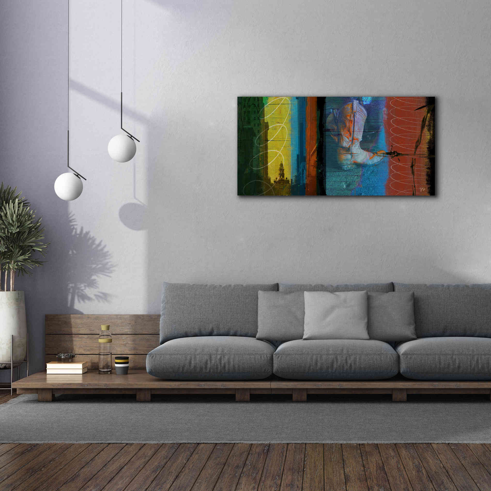 'Boot Collage' by Sisa Jasper Canvas Wall Art,60 x 30