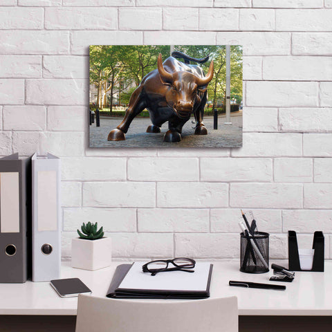 Image of 'Bull of Wallstreet' Canvas Wall Art,18 x 12