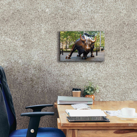 Image of 'Bull of Wallstreet' Canvas Wall Art,18 x 12