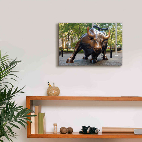 Image of 'Bull of Wallstreet' Canvas Wall Art,18 x 12