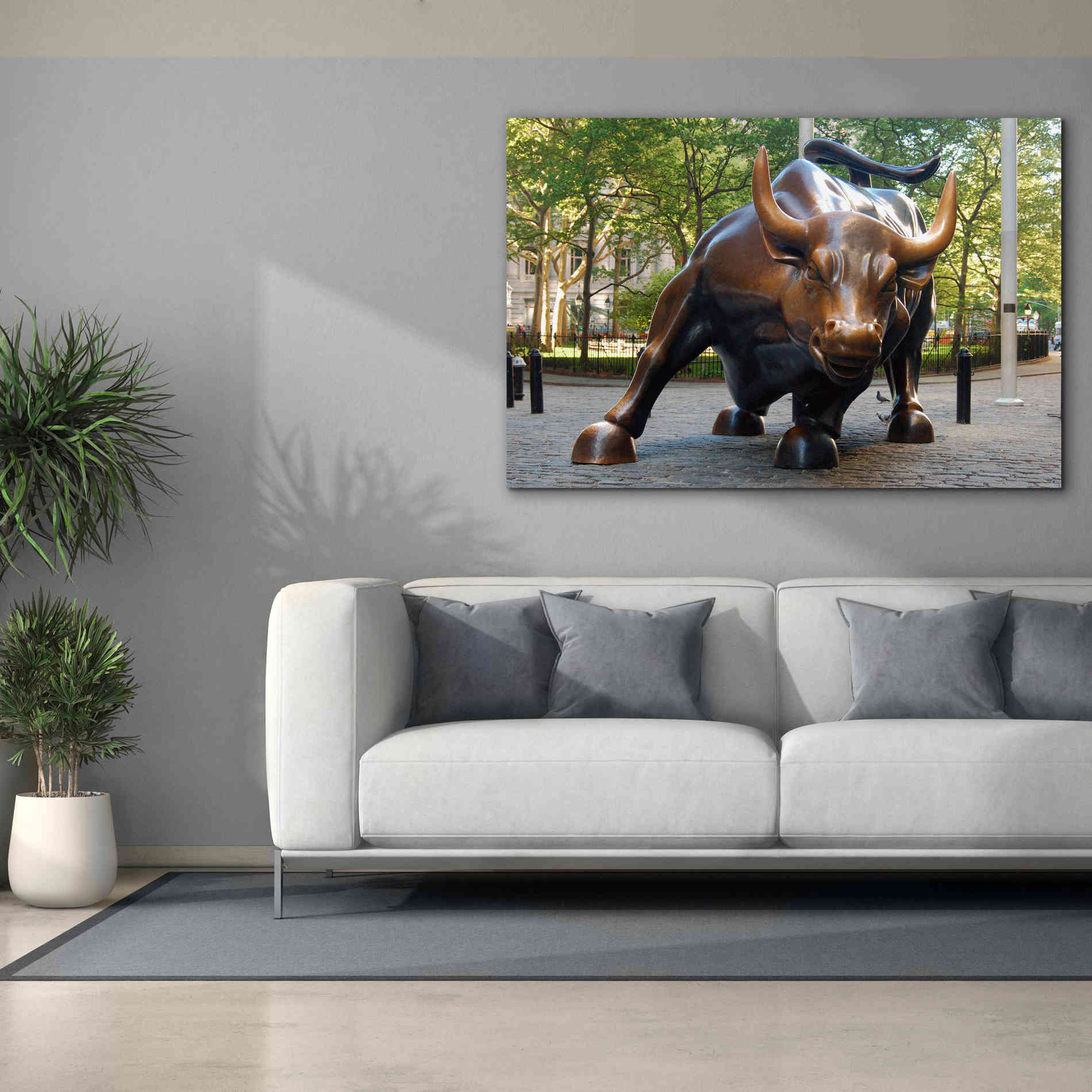 'Bull of Wallstreet' Canvas Wall Art,60 x 40