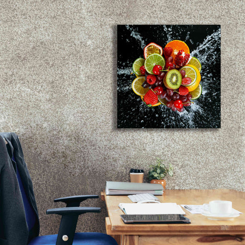 Image of 'Fruit Splash III' Canvas Wall Art,26 x 26