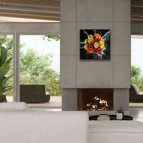 Image of 'Fruit Splash III' Canvas Wall Art,26 x 26