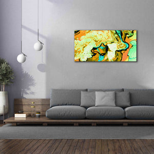 'Orange Lava' Canvas Wall Art,60 x 30