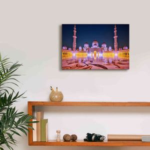 'Sheikh Zayed Grand Mosque' Canvas Wall Art,18 x 12