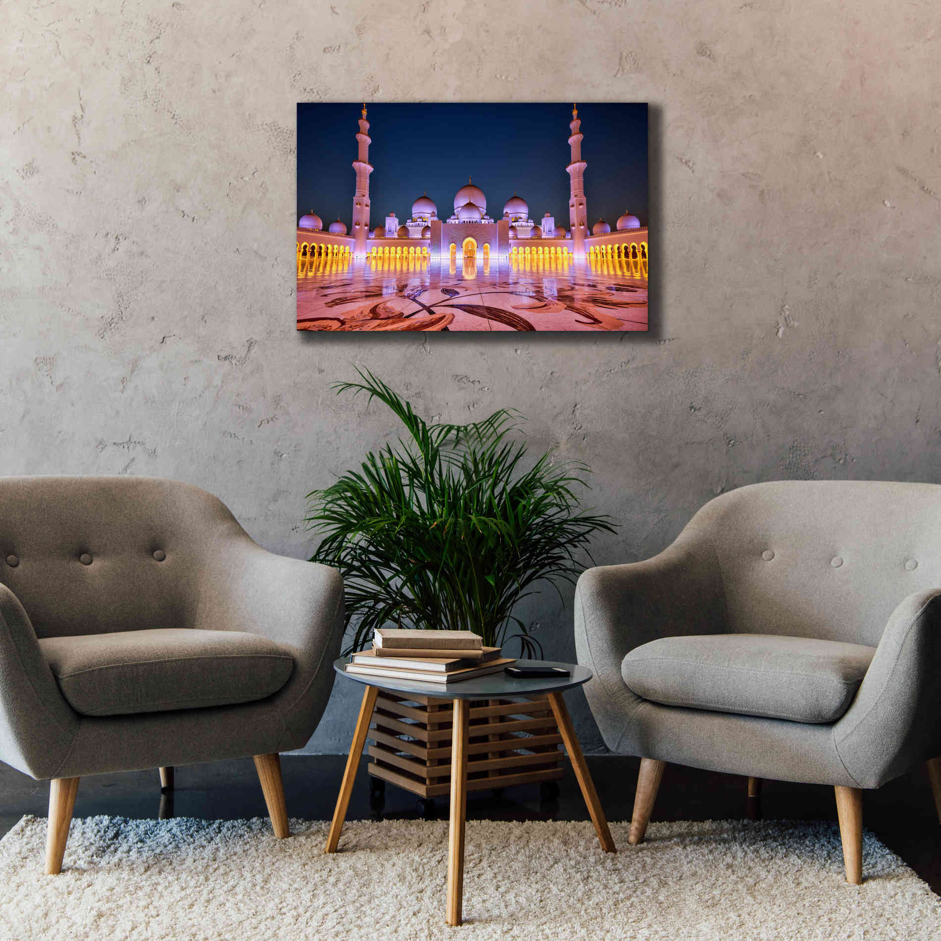 'Sheikh Zayed Grand Mosque' Canvas Wall Art,40 x 26