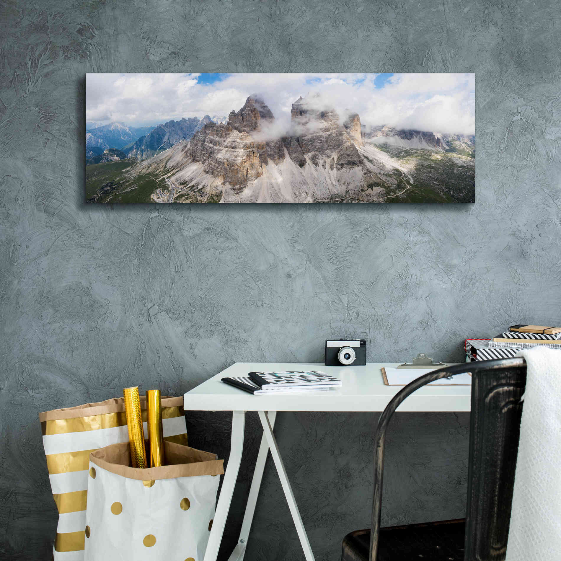 'Tre Cime Di Lavaredo' Canvas Wall Art,36 x 12