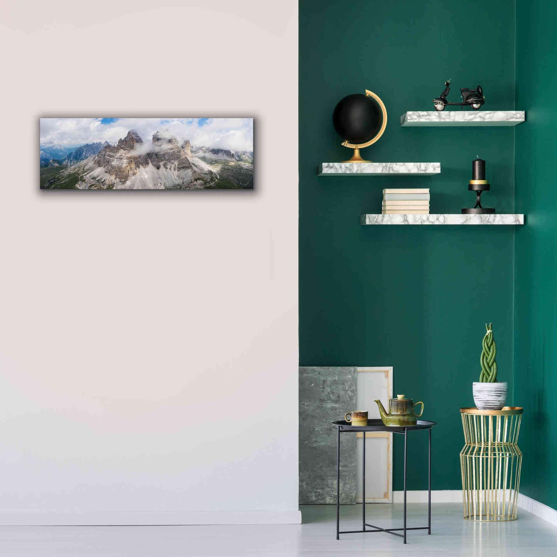 'Tre Cime Di Lavaredo' Canvas Wall Art,36 x 12