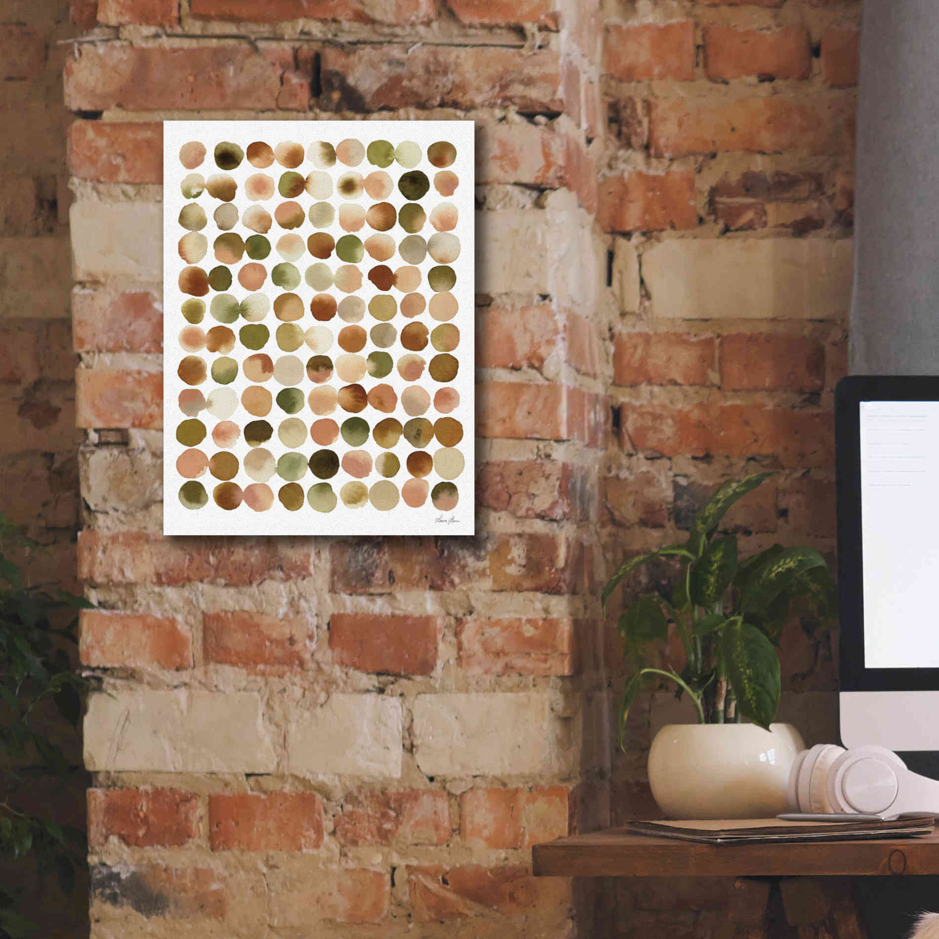 'Natural Abstract I' by Laura Horn, Canvas Wall Art,12 x 16