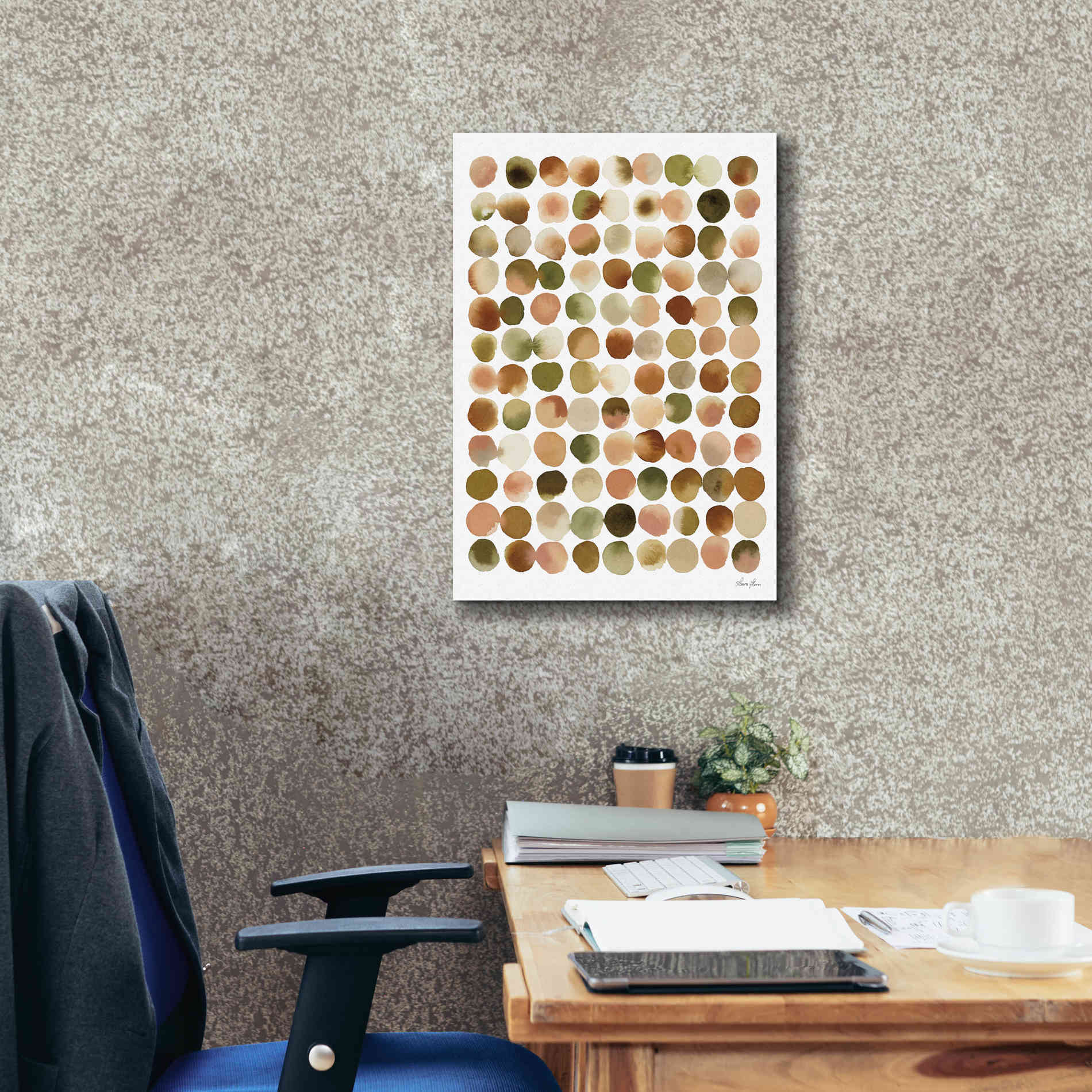 'Natural Abstract I' by Laura Horn, Canvas Wall Art,18 x 26