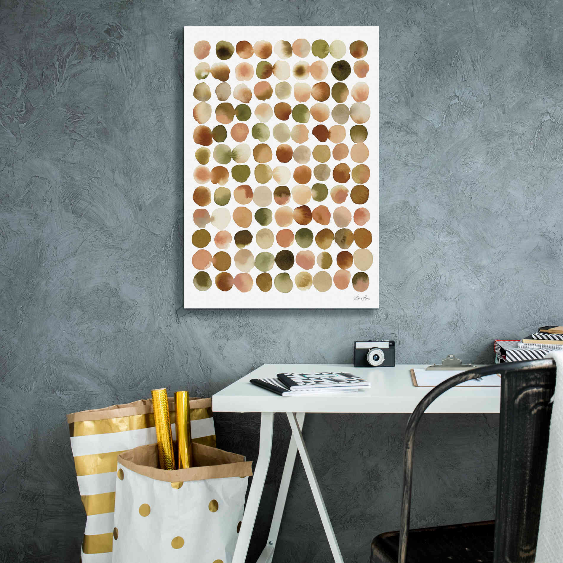 'Natural Abstract I' by Laura Horn, Canvas Wall Art,18 x 26