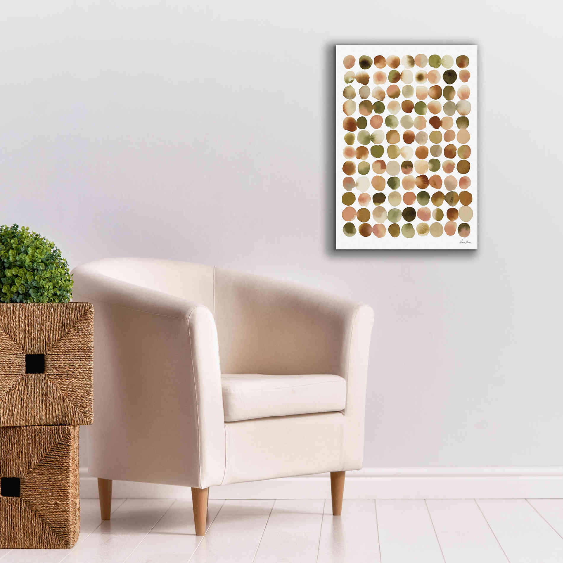'Natural Abstract I' by Laura Horn, Canvas Wall Art,18 x 26