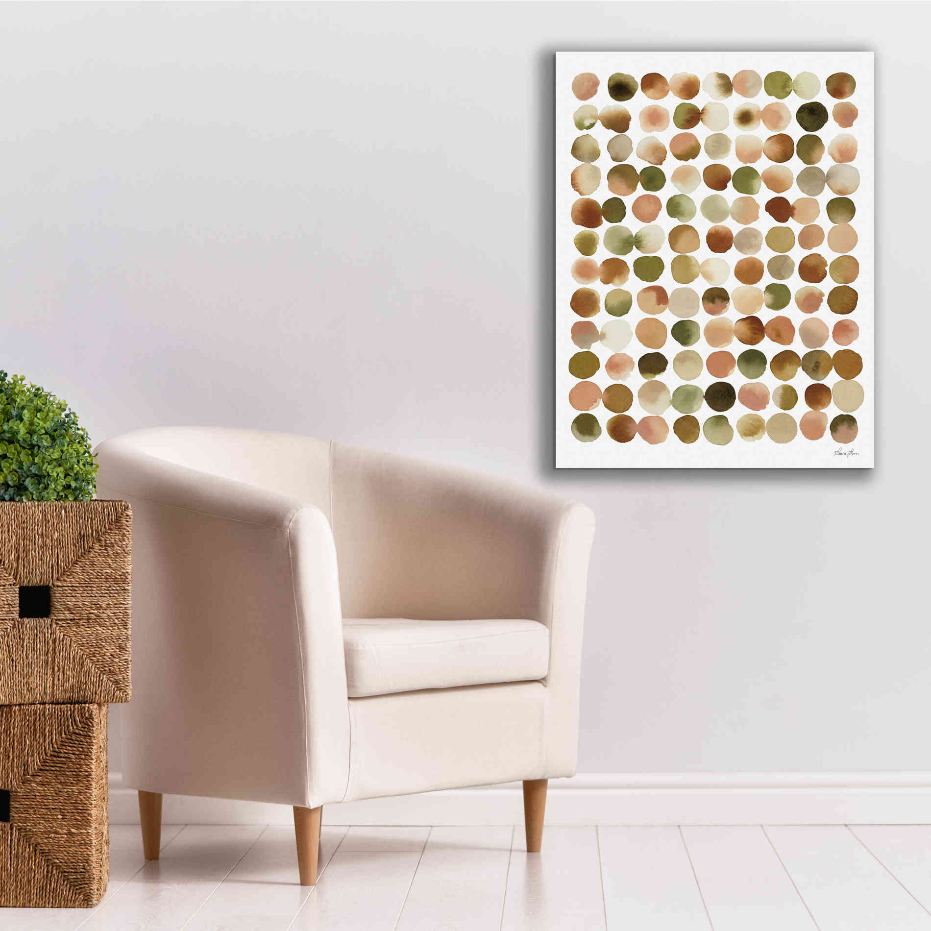 'Natural Abstract I' by Laura Horn, Canvas Wall Art,26 x 34