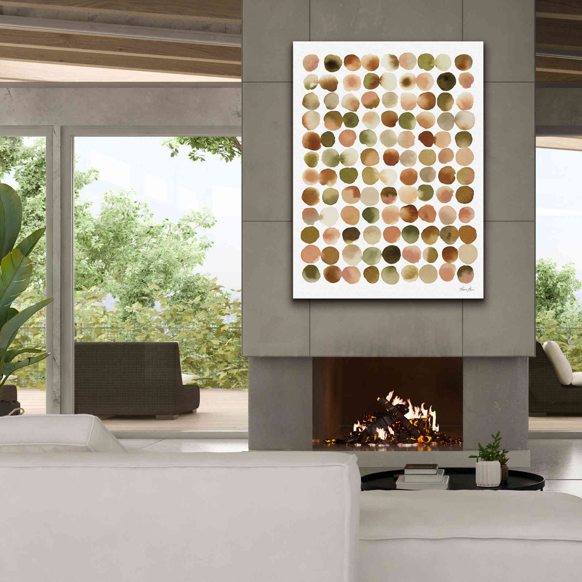 'Natural Abstract I' by Laura Horn, Canvas Wall Art,40 x 54