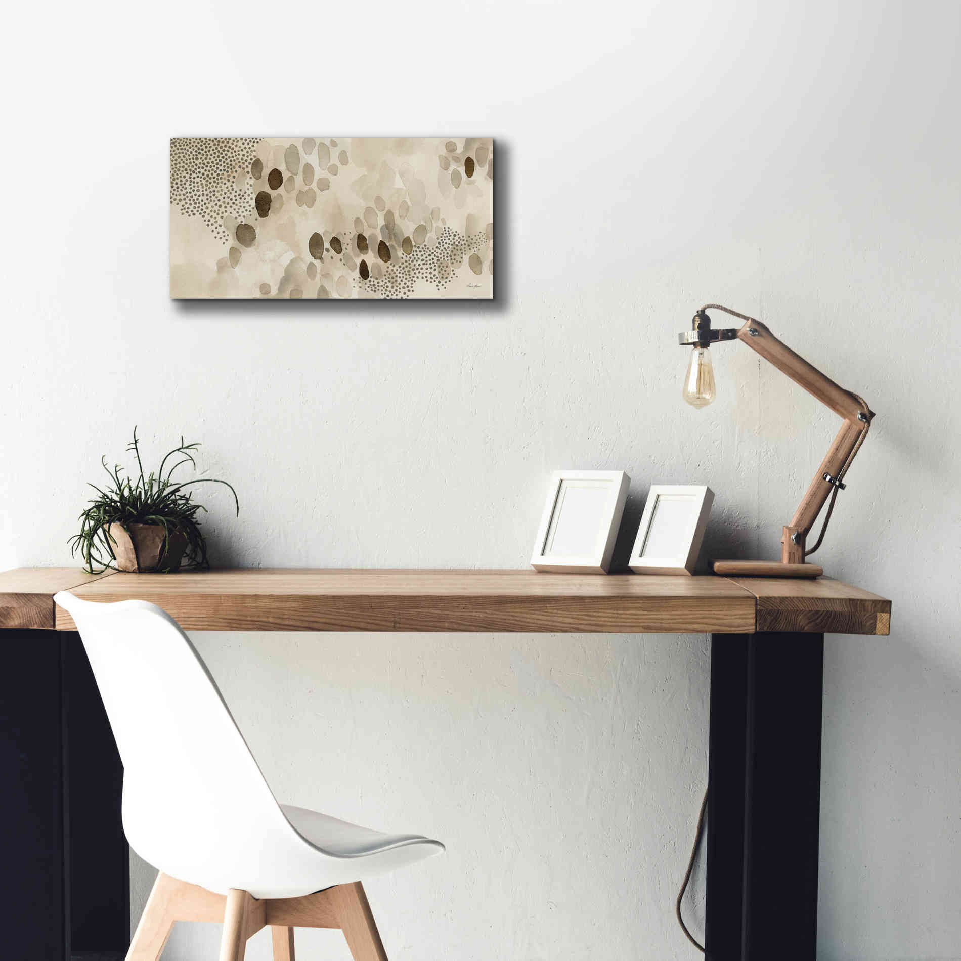 'Natural Abstract II' by Laura Horn, Canvas Wall Art,24 x 12