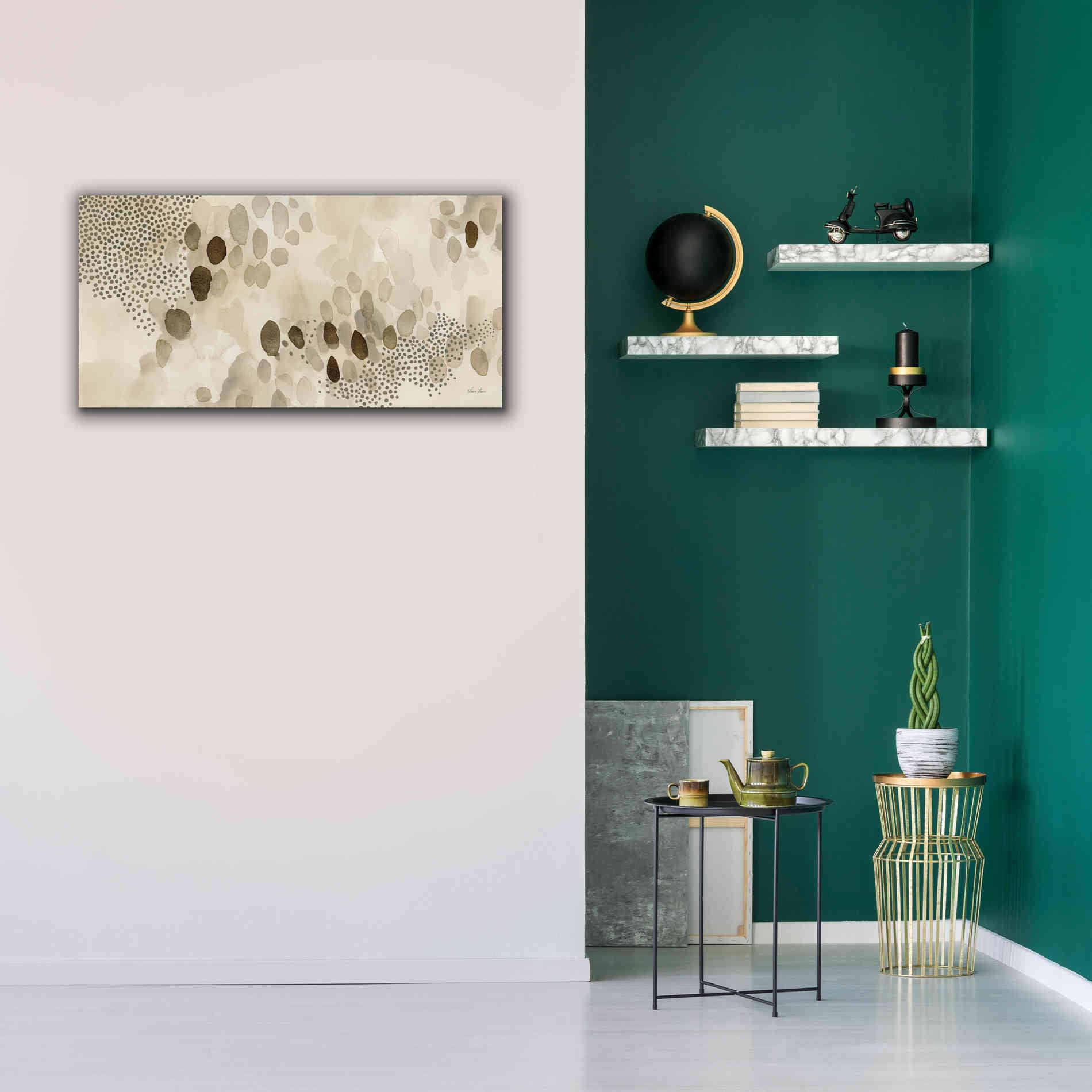 'Natural Abstract II' by Laura Horn, Canvas Wall Art,40 x 20