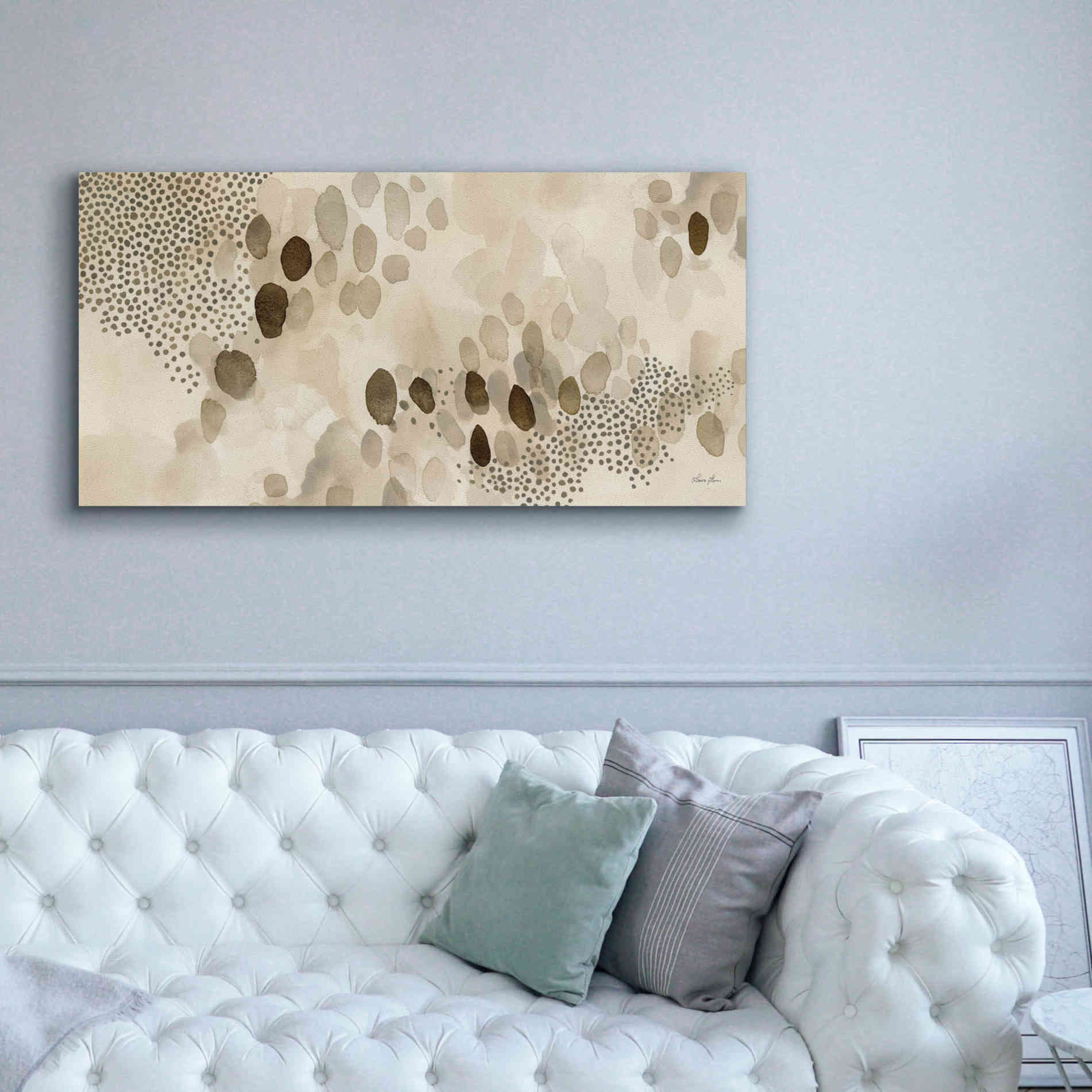 'Natural Abstract II' by Laura Horn, Canvas Wall Art,60 x 30