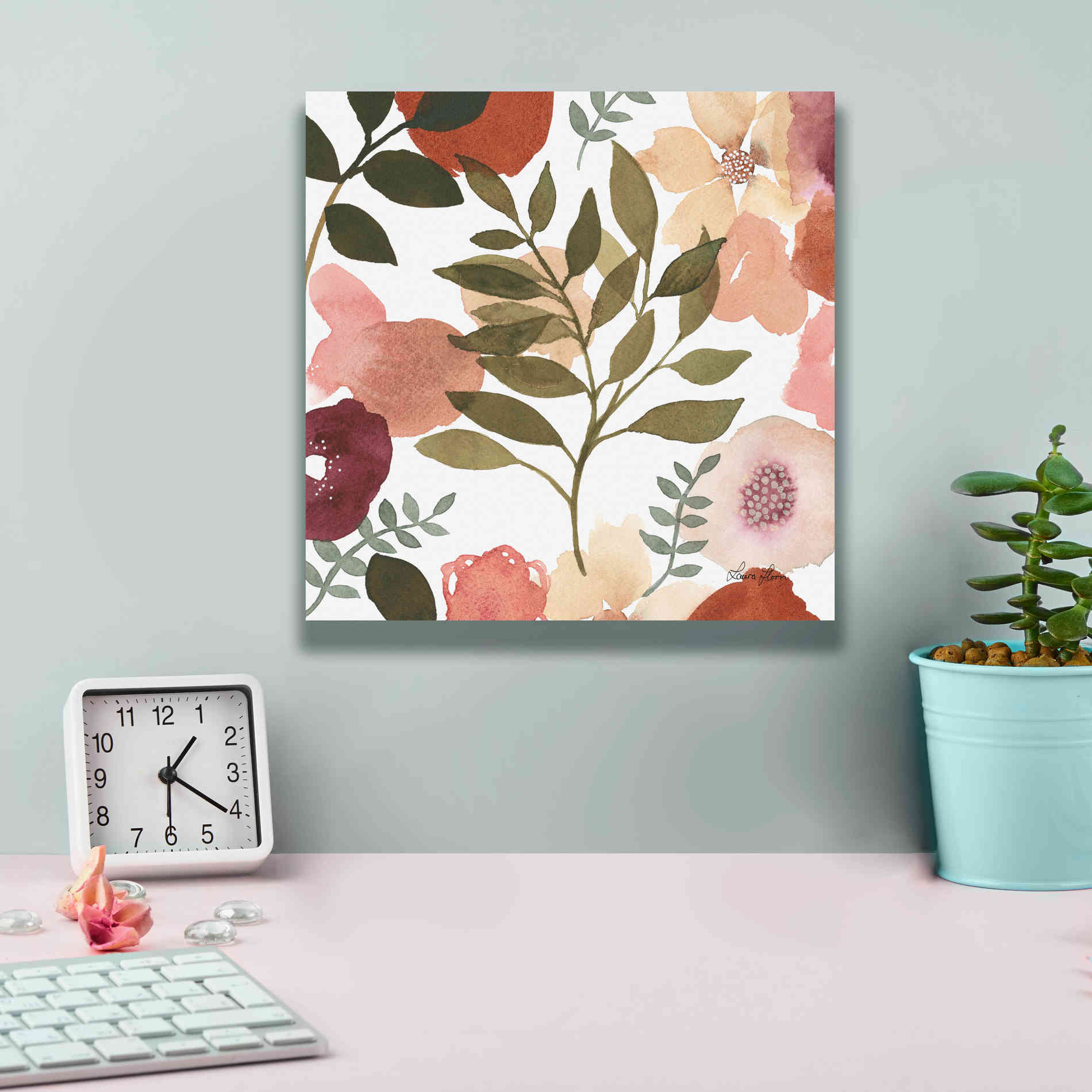 'Garden Dance V' by Laura Horn, Canvas Wall Art,12 x 12