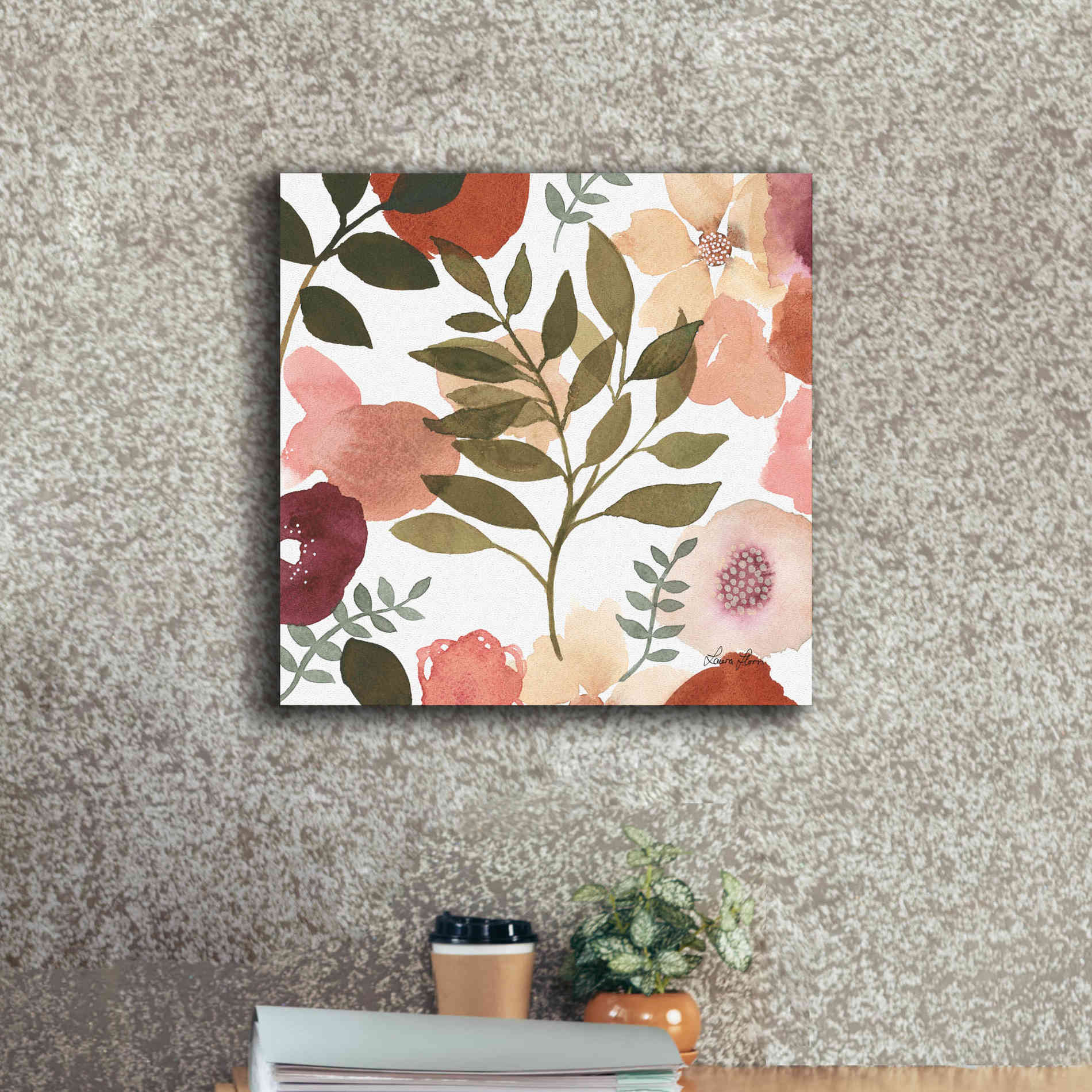 'Garden Dance V' by Laura Horn, Canvas Wall Art,18 x 18