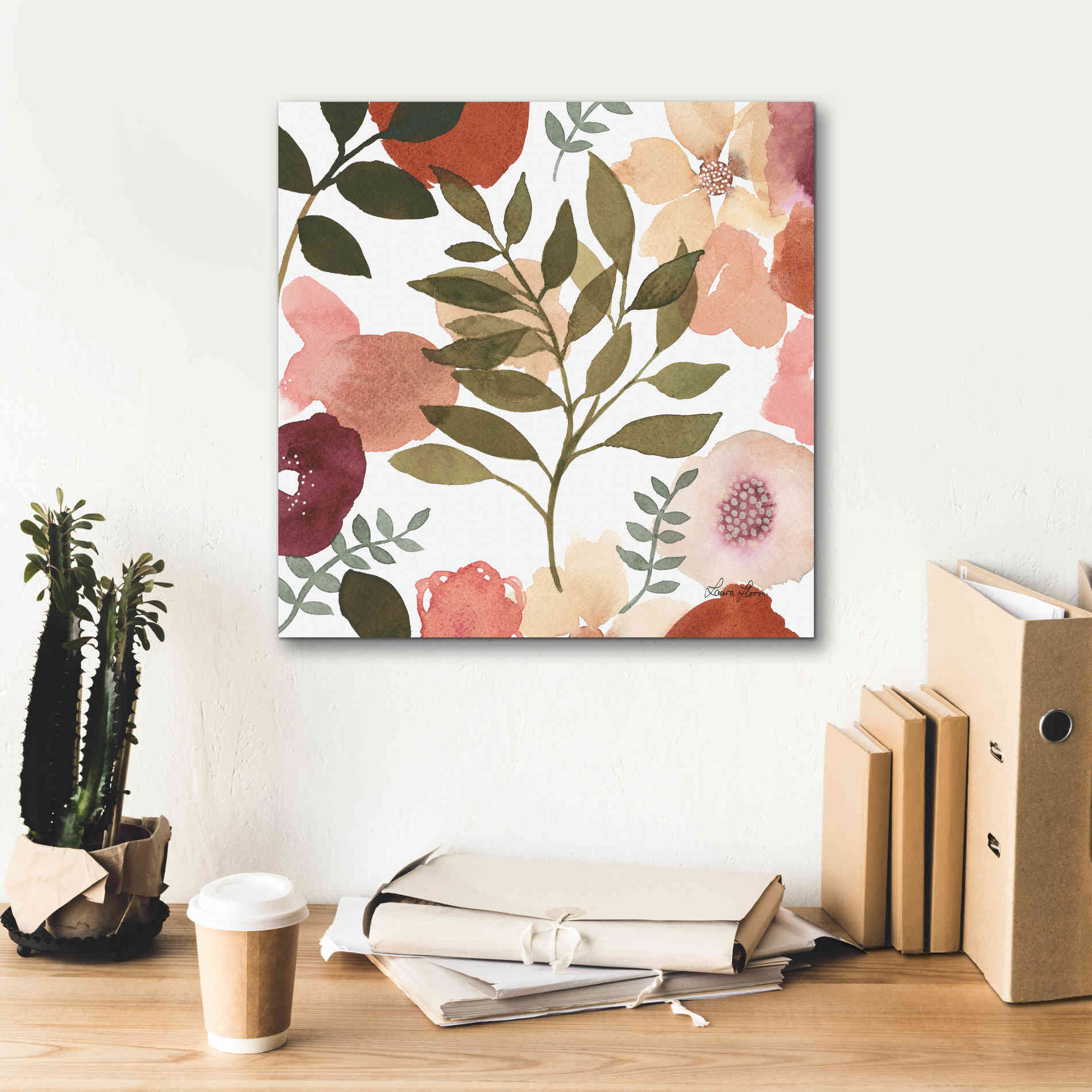 'Garden Dance V' by Laura Horn, Canvas Wall Art,18 x 18