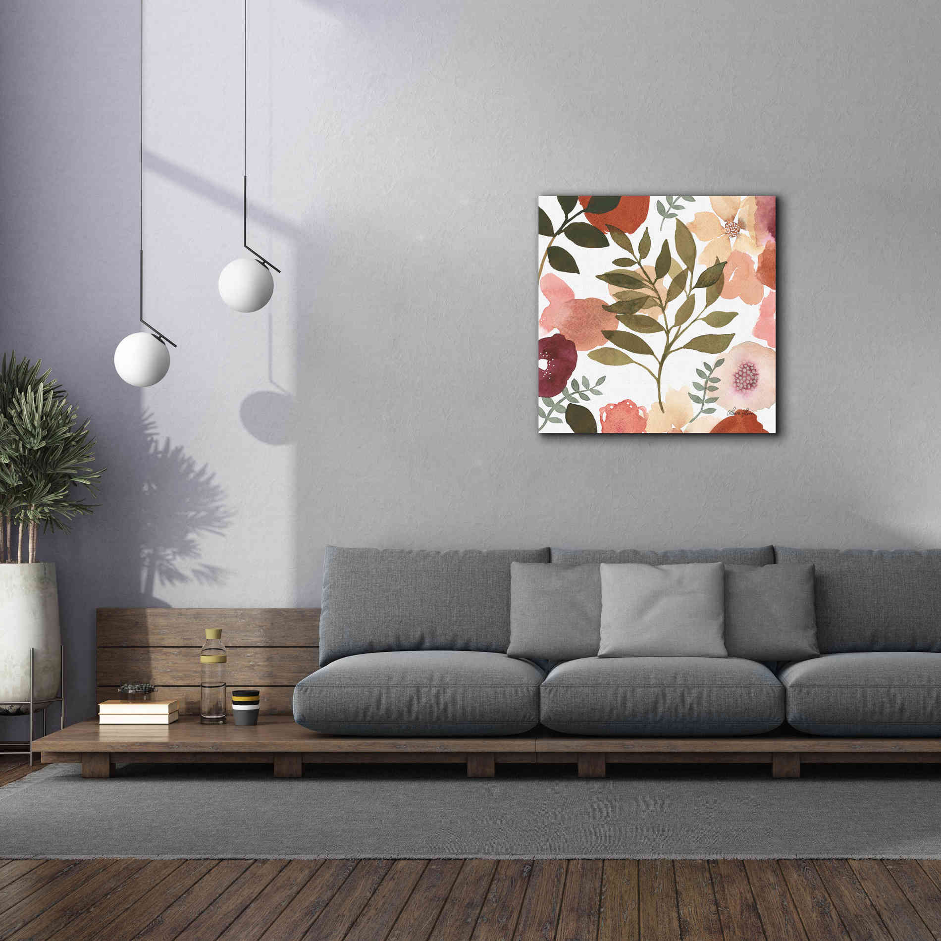 'Garden Dance V' by Laura Horn, Canvas Wall Art,37 x 37