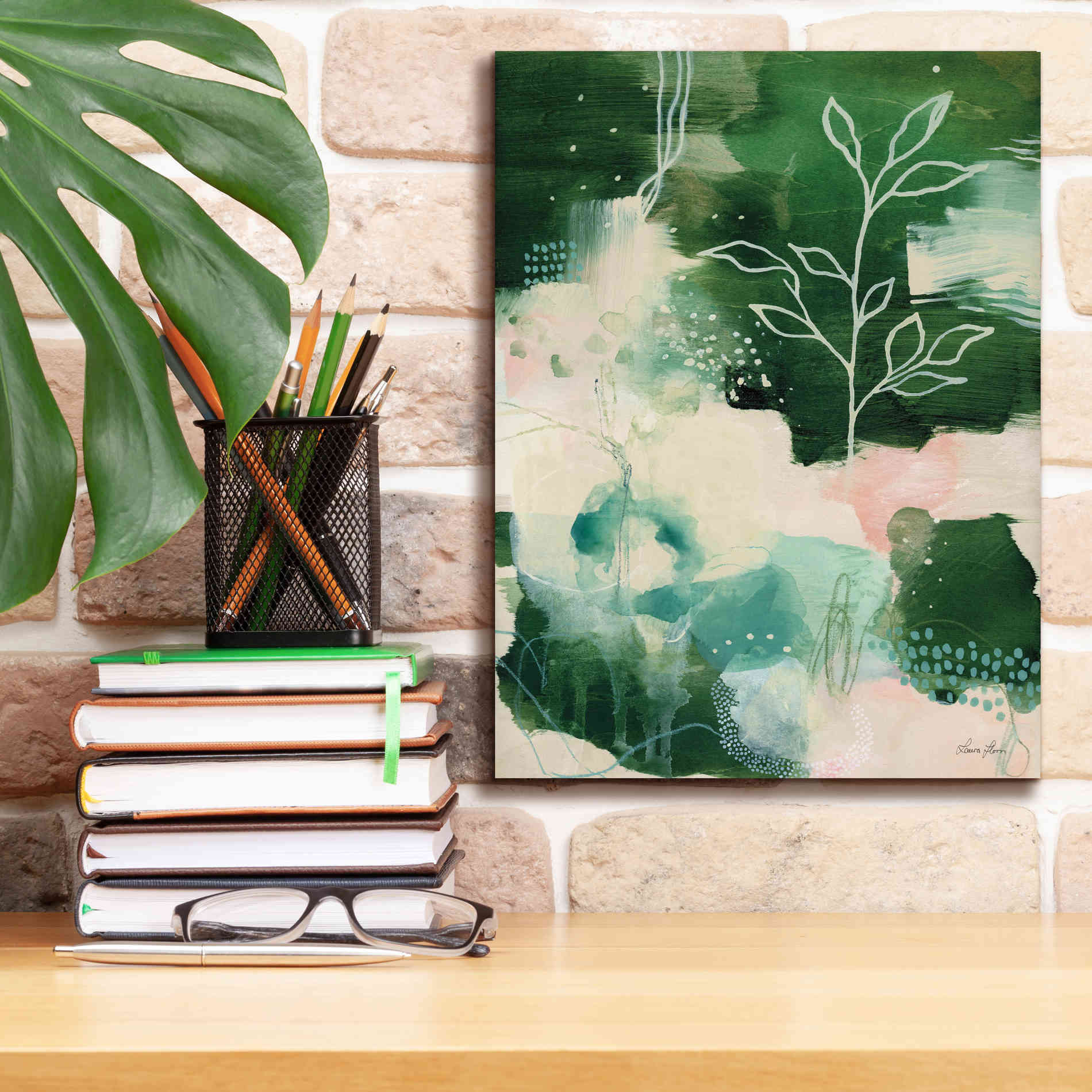 'Nature Story II' by Laura Horn, Canvas Wall Art,12 x 16
