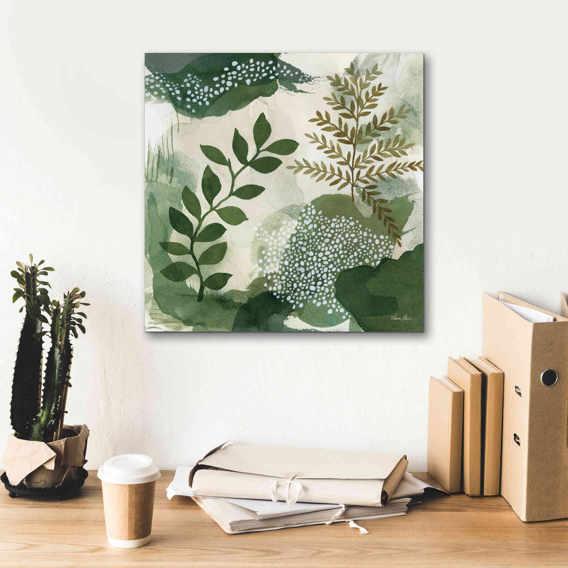 'Woodland Walk I' by Laura Horn, Canvas Wall Art,18 x 18