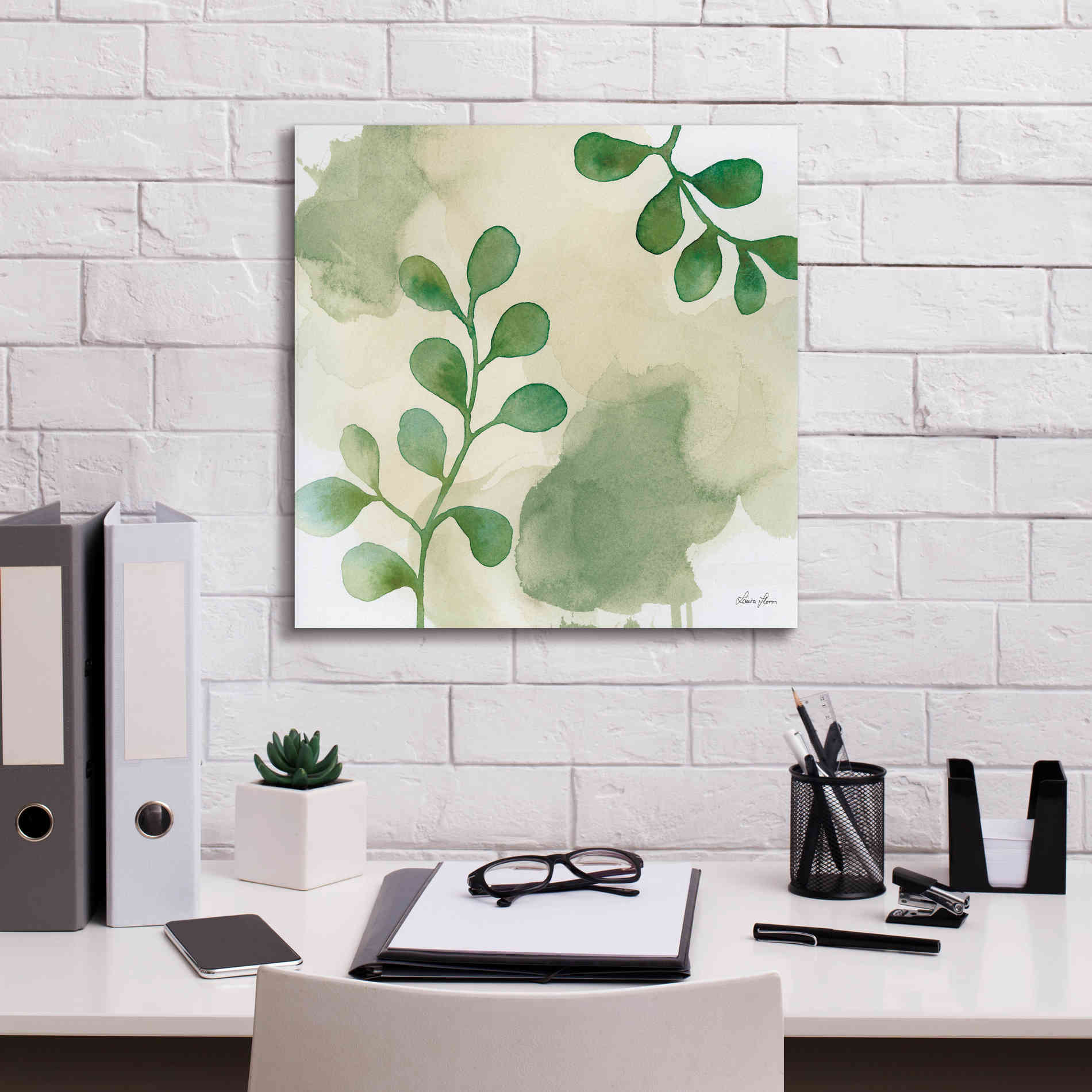 'Woodland Walk II' by Laura Horn, Canvas Wall Art,18 x 18