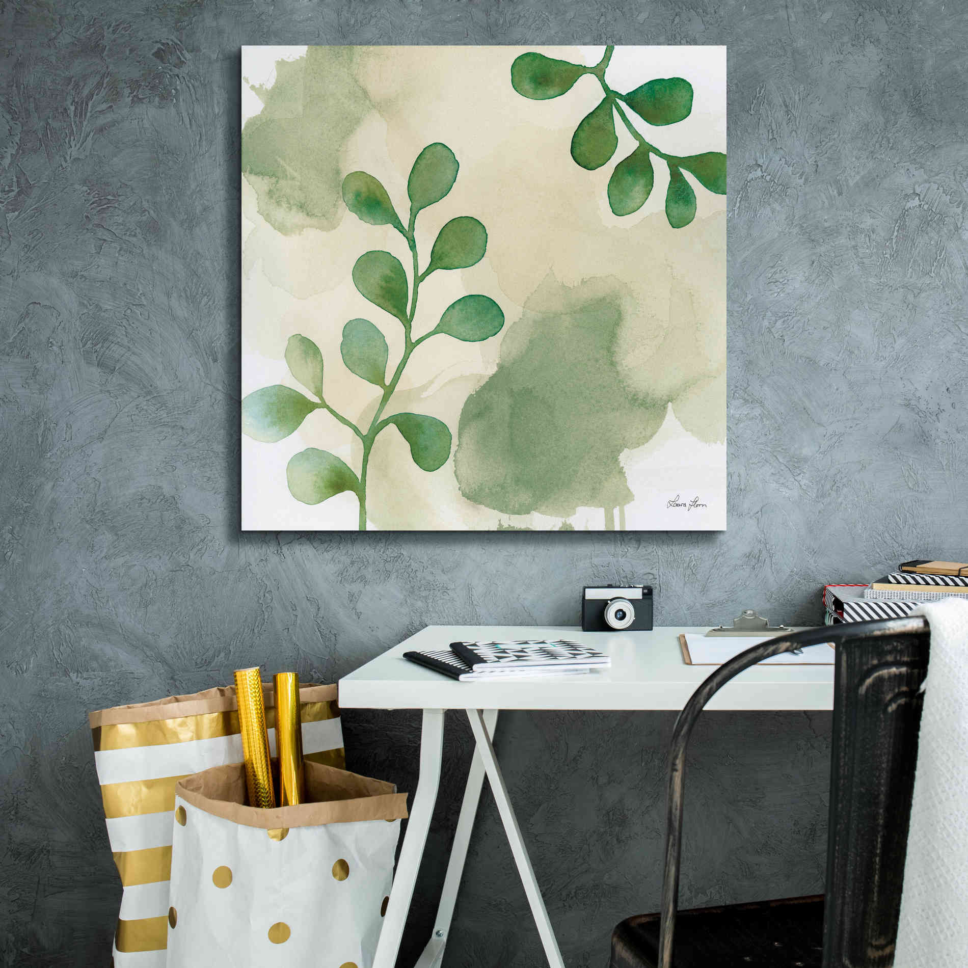 'Woodland Walk II' by Laura Horn, Canvas Wall Art,26 x 26